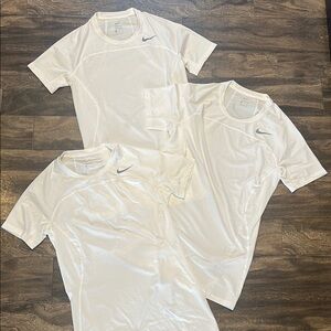 Nike White Athletic Hypercool Compression T-Shirts men’s XL 869471-100 152